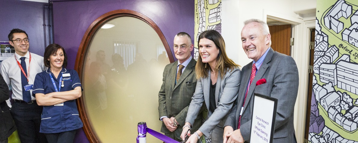 Opening of Norwich Eye Clinic, designed by LSI Architects