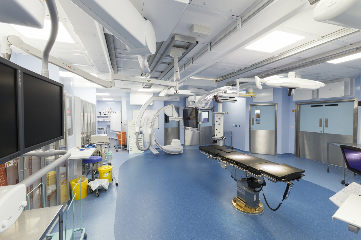 EVAR Theatre at Southend University Hospital, designed by LSI Architects