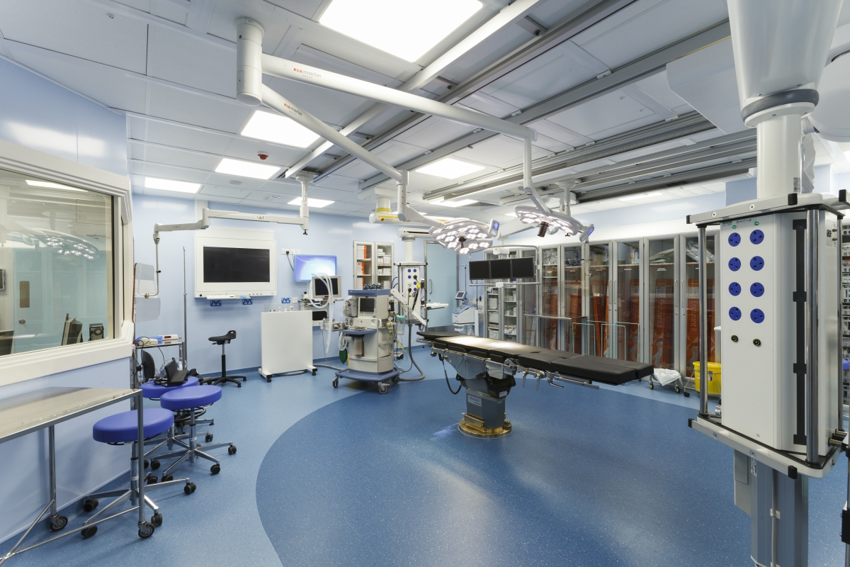 EVAR Theatre at Southend University Hospital, designed by LSI Architects