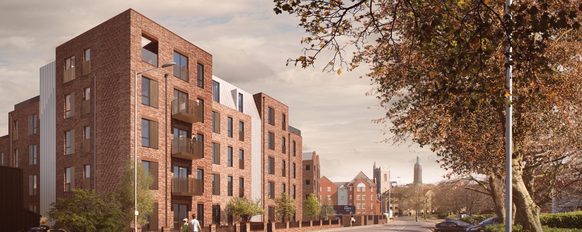 Westwick Street Development, Norwich, by LSI Architects