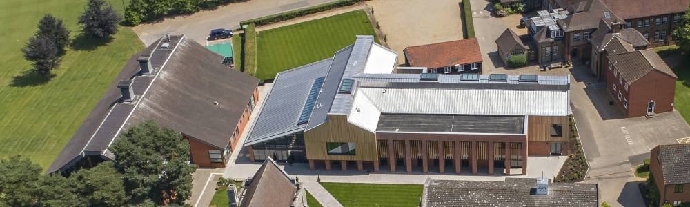 Gresham's School Britten Building Aerial