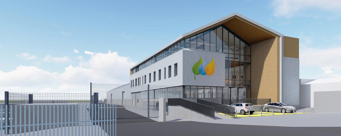 LSI Architects Visualisation of the East Anglia One Windfarm Operations Base