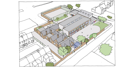 Eltham Church of England Primary School Refurbishment Sketch LSI Architects