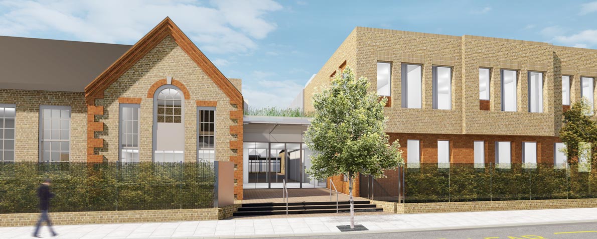 Proposed new building for Bridge AP Academy in Fulham