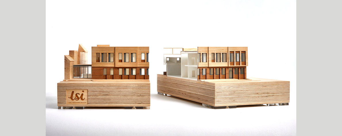 Architectural model of Proposed new building for Bridge AP Academy in Fulham