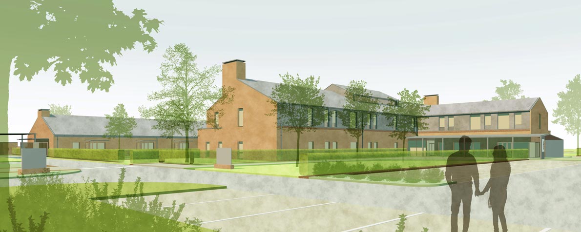 External visualisation of the new Fair Havens Hospice building in Southend