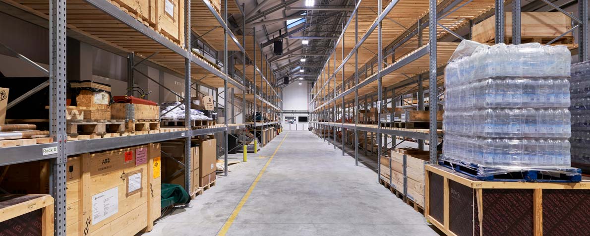 Warehouse accommodation at East Anglia One Windfarm Land Base